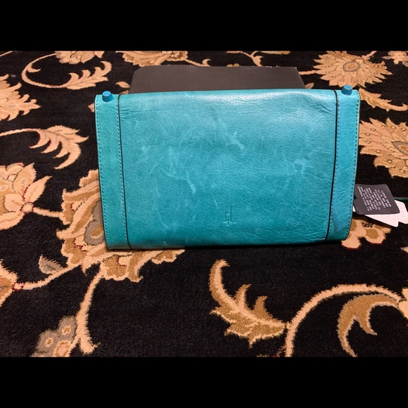 COPY - She + Lo studded teal clutch - Picture 2 of 7